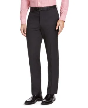 Izod Mens Classic fit Dress Pants 33 / 32 Grey Solid