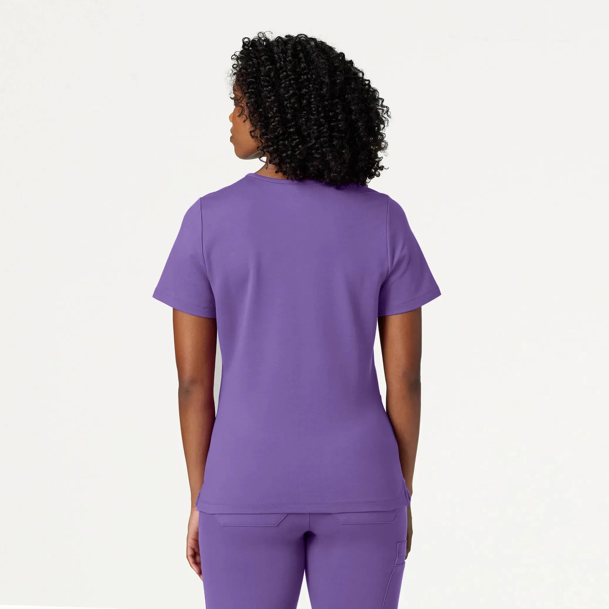 Jaanuu Women's Cesi Slim ULTRAsoft Scrub Top - Violet