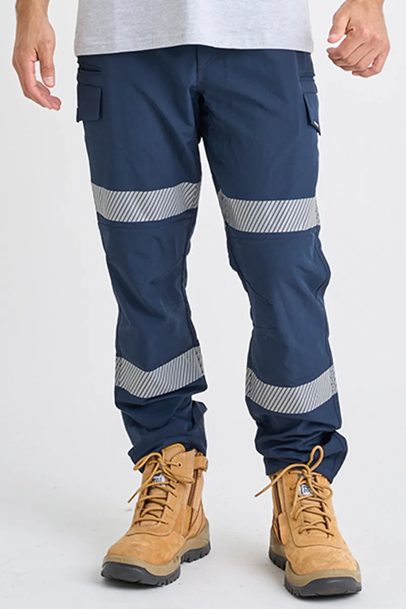 Jet-Lite Hybrid Taped Elastic Waist Pant - Navy