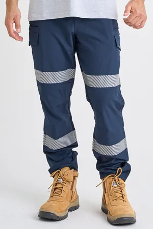 Jet-Lite Hybrid Taped Elastic Waist Pant - Navy
