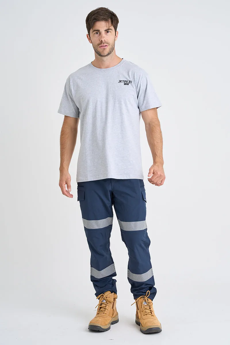 Jet-Lite Hybrid Taped Elastic Waist Pant - Navy