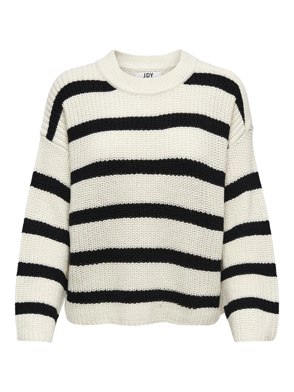 Justy Striped Knit - Eggnog Black