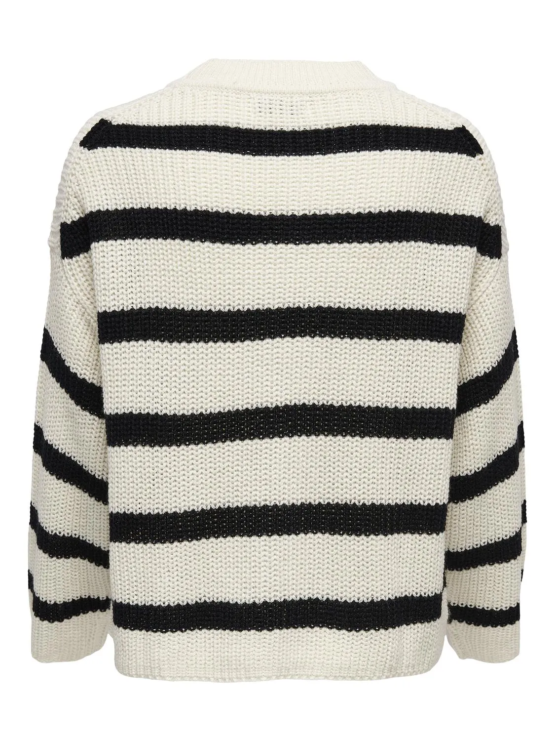 Justy Striped Knit - Eggnog Black