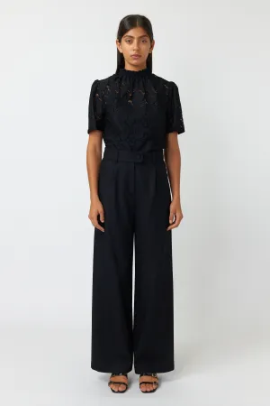 Kate Sylvester Morris Trouser - Wool/Viscose - Black