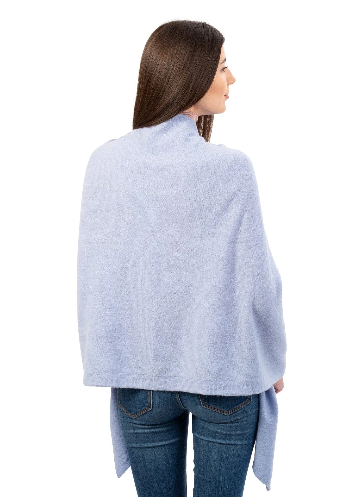 Lambswool Shawl | Light Blue
