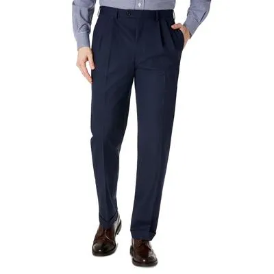 Lauren Ralph Lauren Mens Classic fit Dress Pants 36 / 30 Navy Blue Solid
