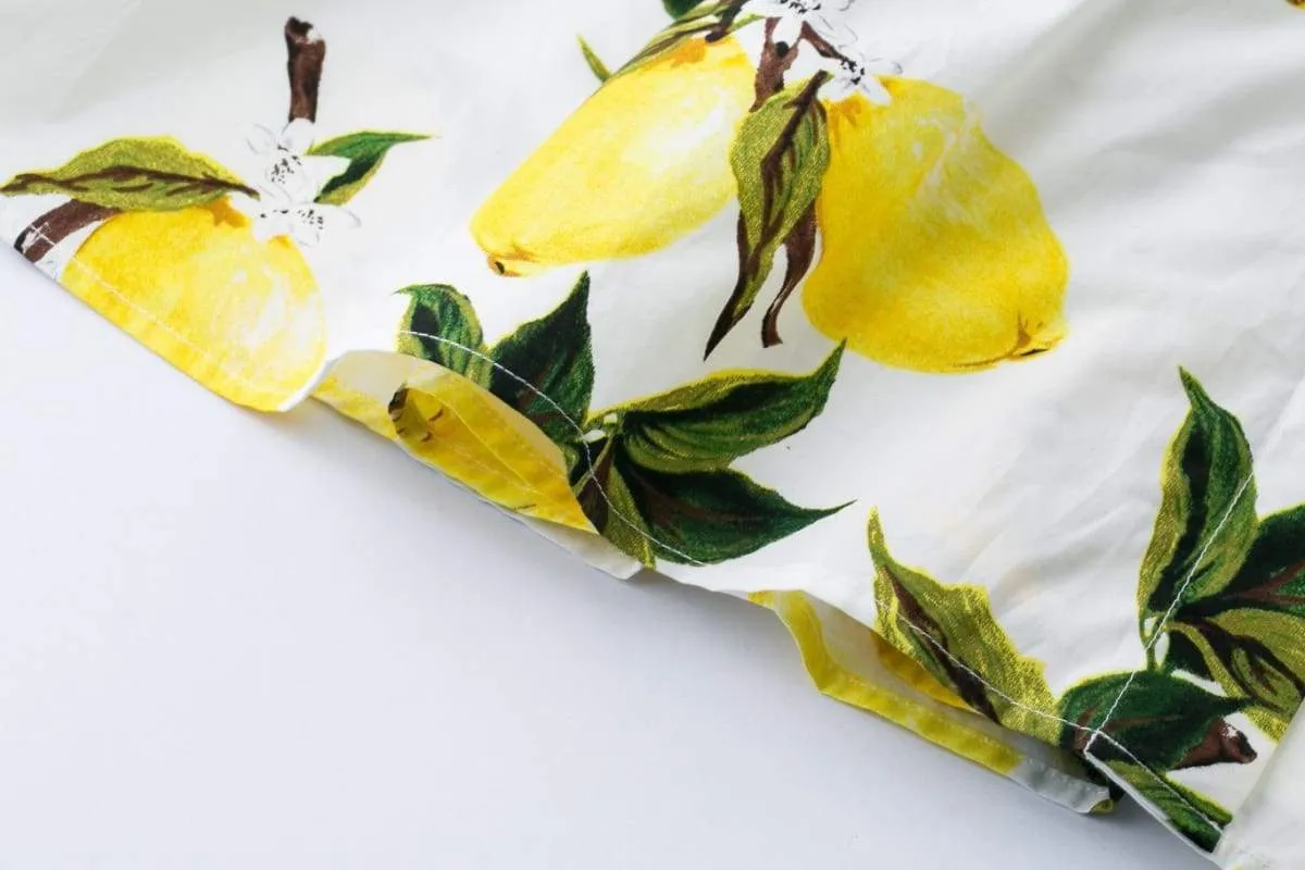 Lemon Strap Dress Rockabilly Swing Dress