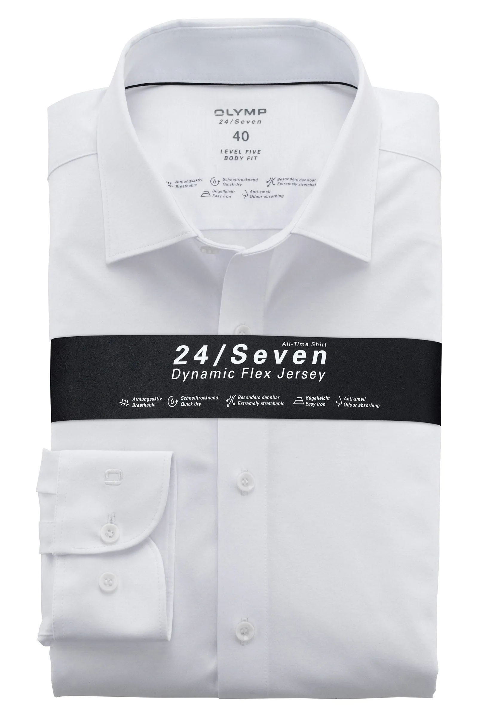 Level 5 24/7 Dynamic Flex Jersey Shirt - White