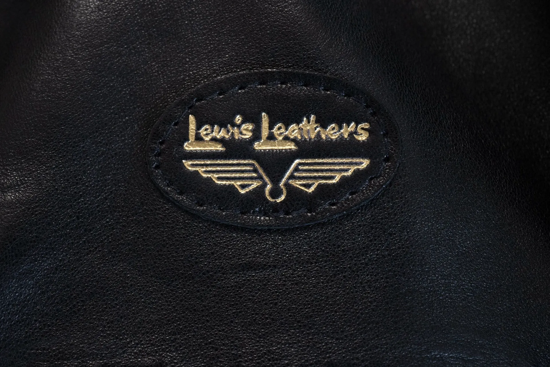 Lewis Leathers Black Sheepskin 'Dominator' 551T Leather Jacket (Tight fit)
