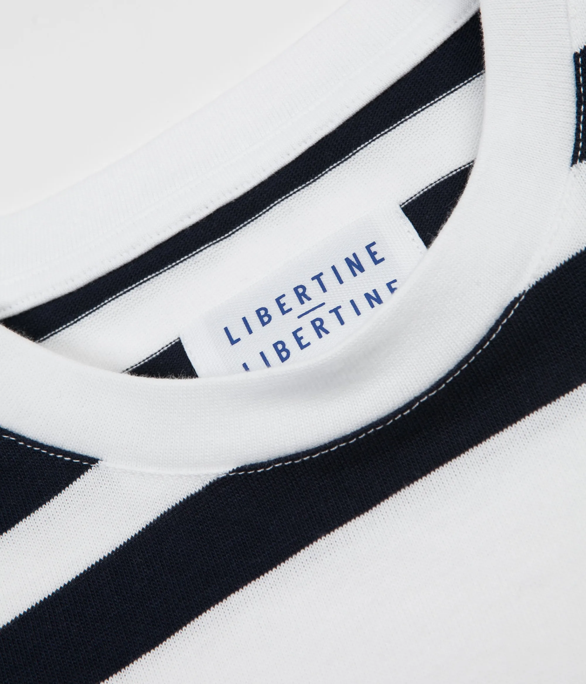 Libertine-Libertine Cooper T-Shirt - White / Navy
