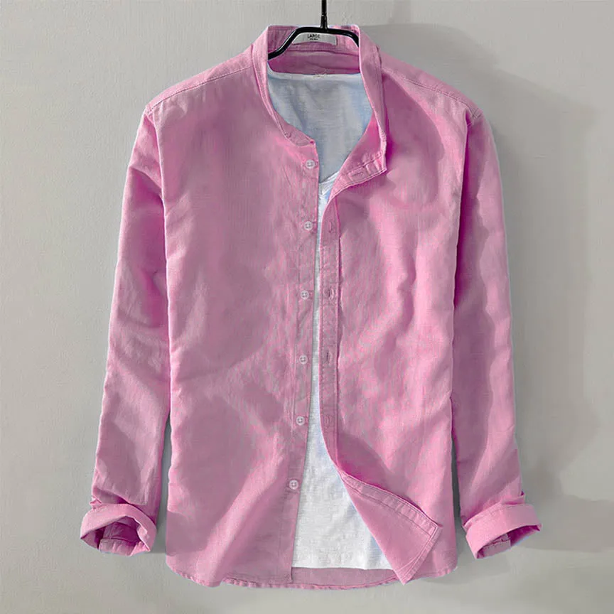 Linen Shirt - Pink (LSH21)