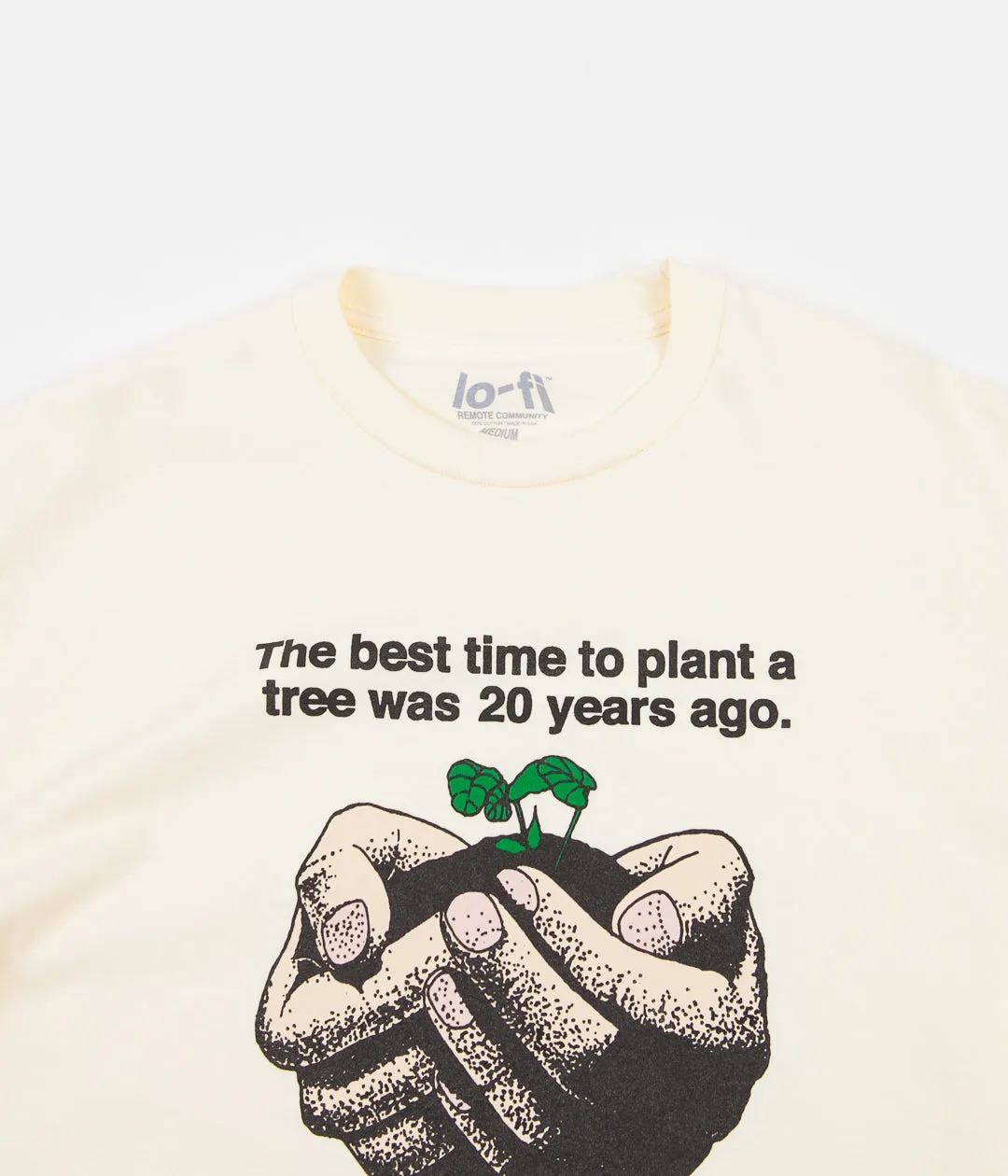 Lo-Fi Plants T-Shirt - Cream