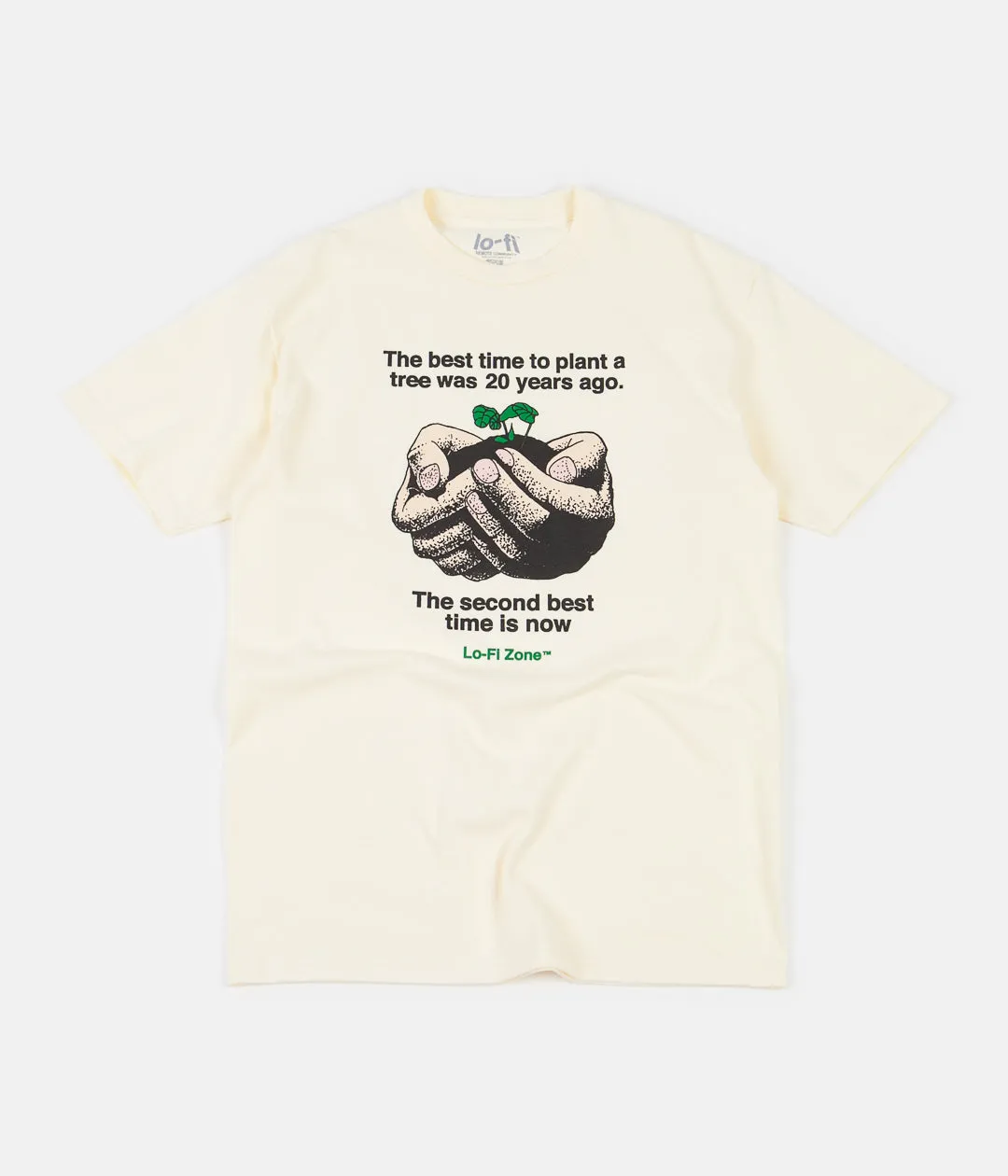 Lo-Fi Plants T-Shirt - Cream