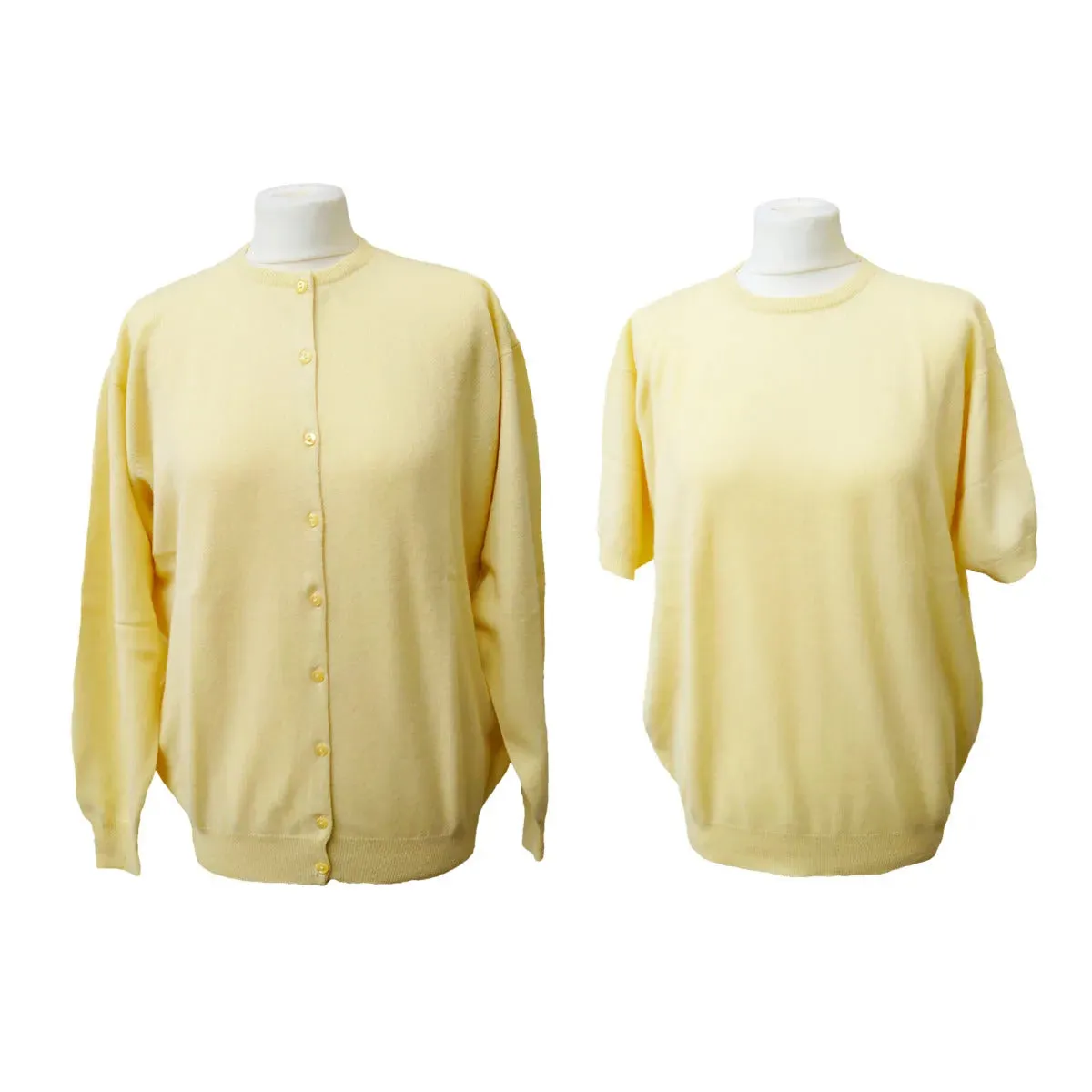 Loose Fit Cashmere Drop Shoulder Twin Sweater Set