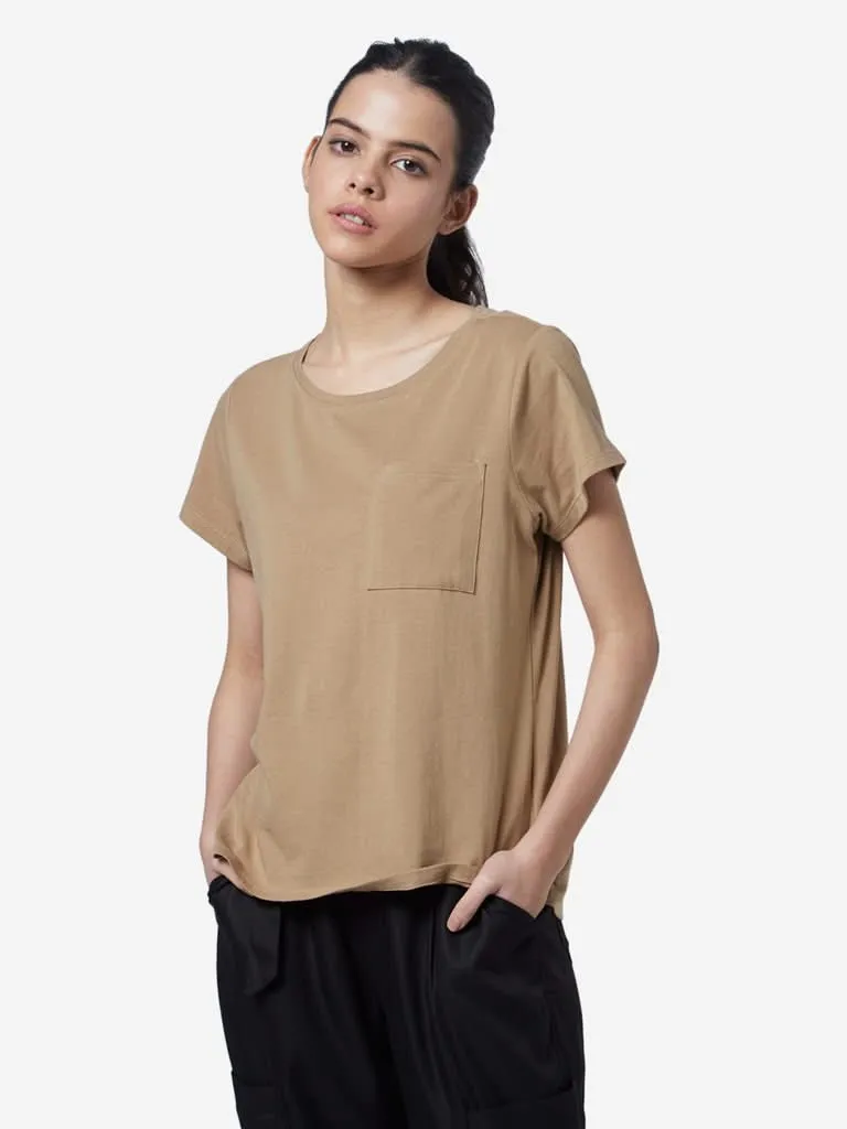 LOV Beige Leanne Crewneck T-Shirt