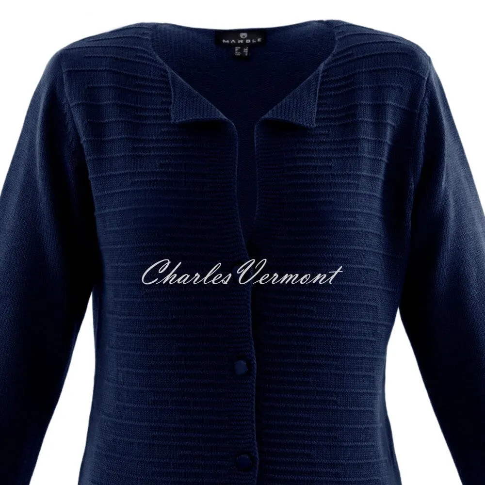 Marble Cardigan – Style 6122-103 (Navy)