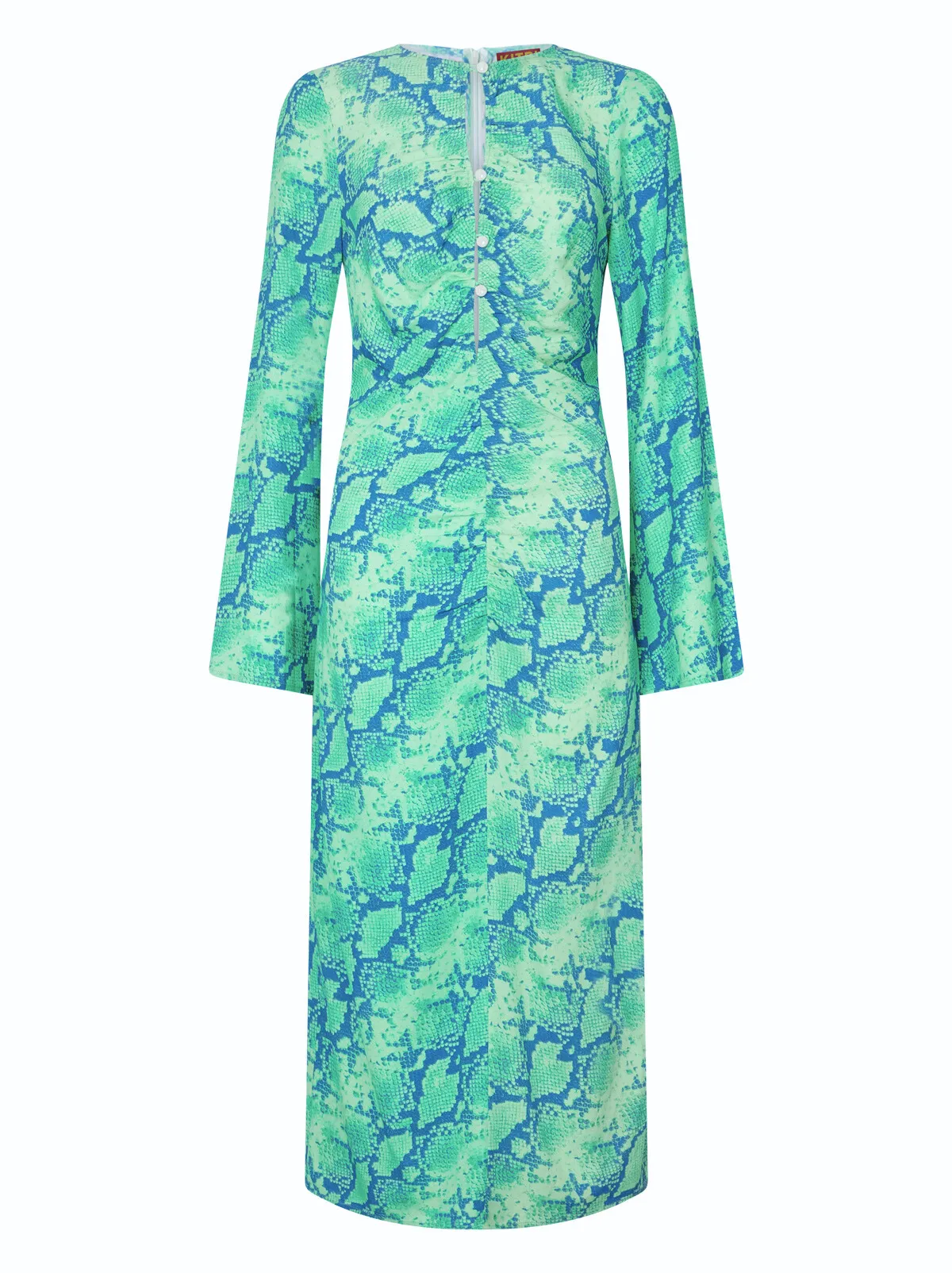 Marlena Blue Snake Print Dress