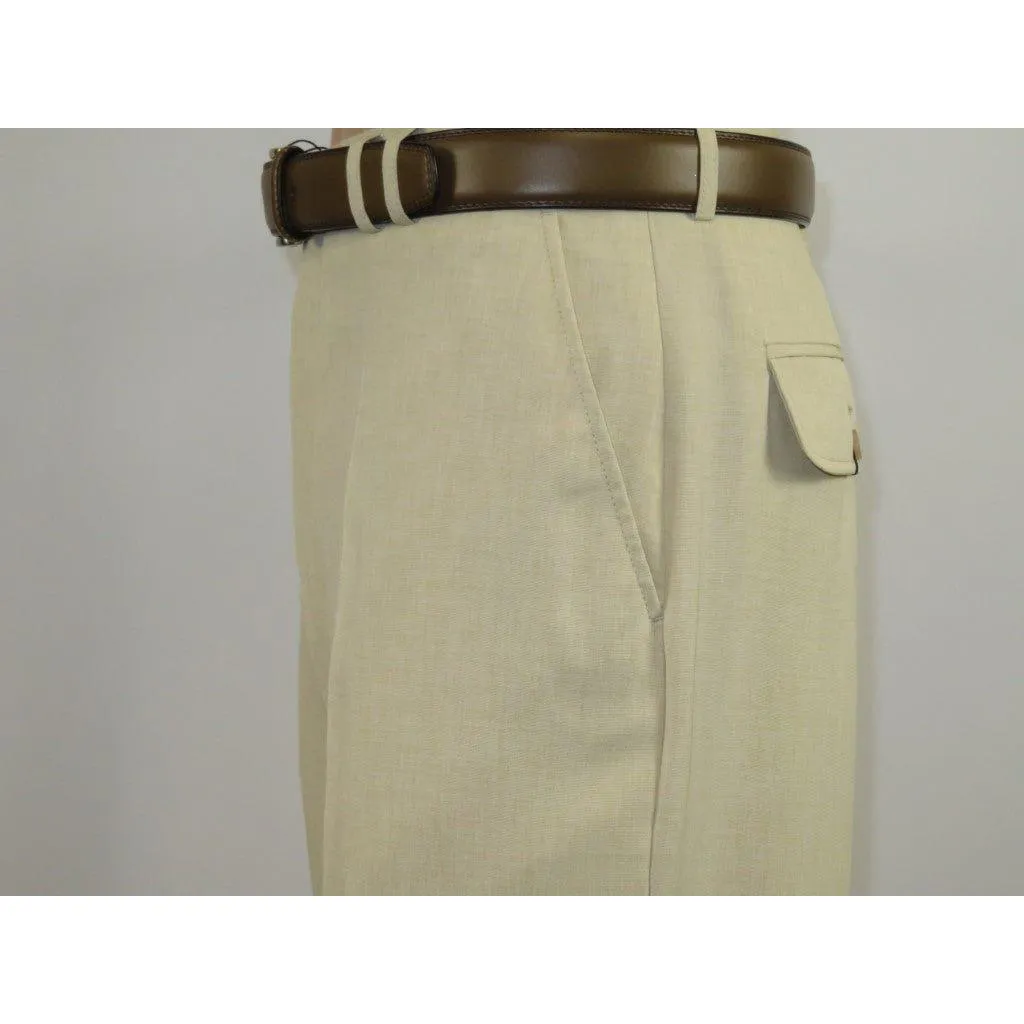 Men 2pc Walking Leisure Suit Short Sleeves DREAMS Plaid Satin 253-13 Sand