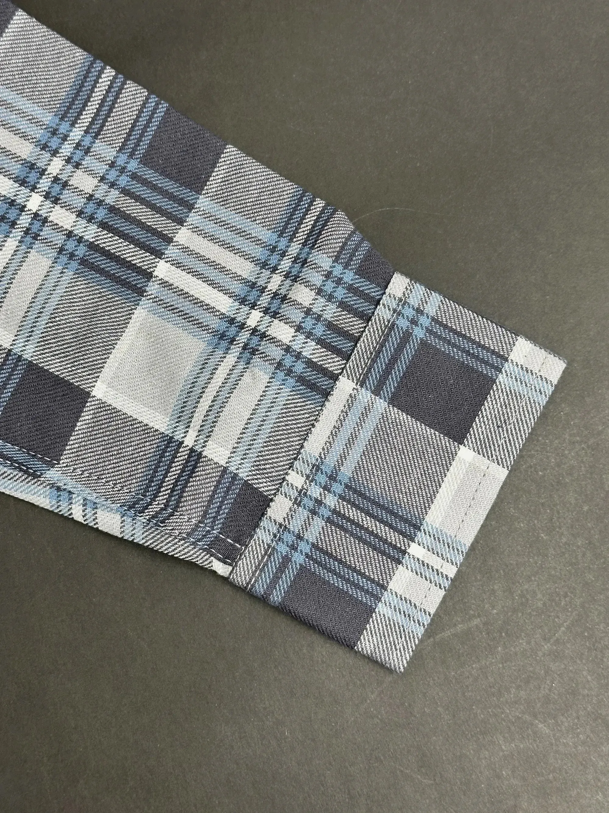 Men's Multicolor Gray Check Shirt