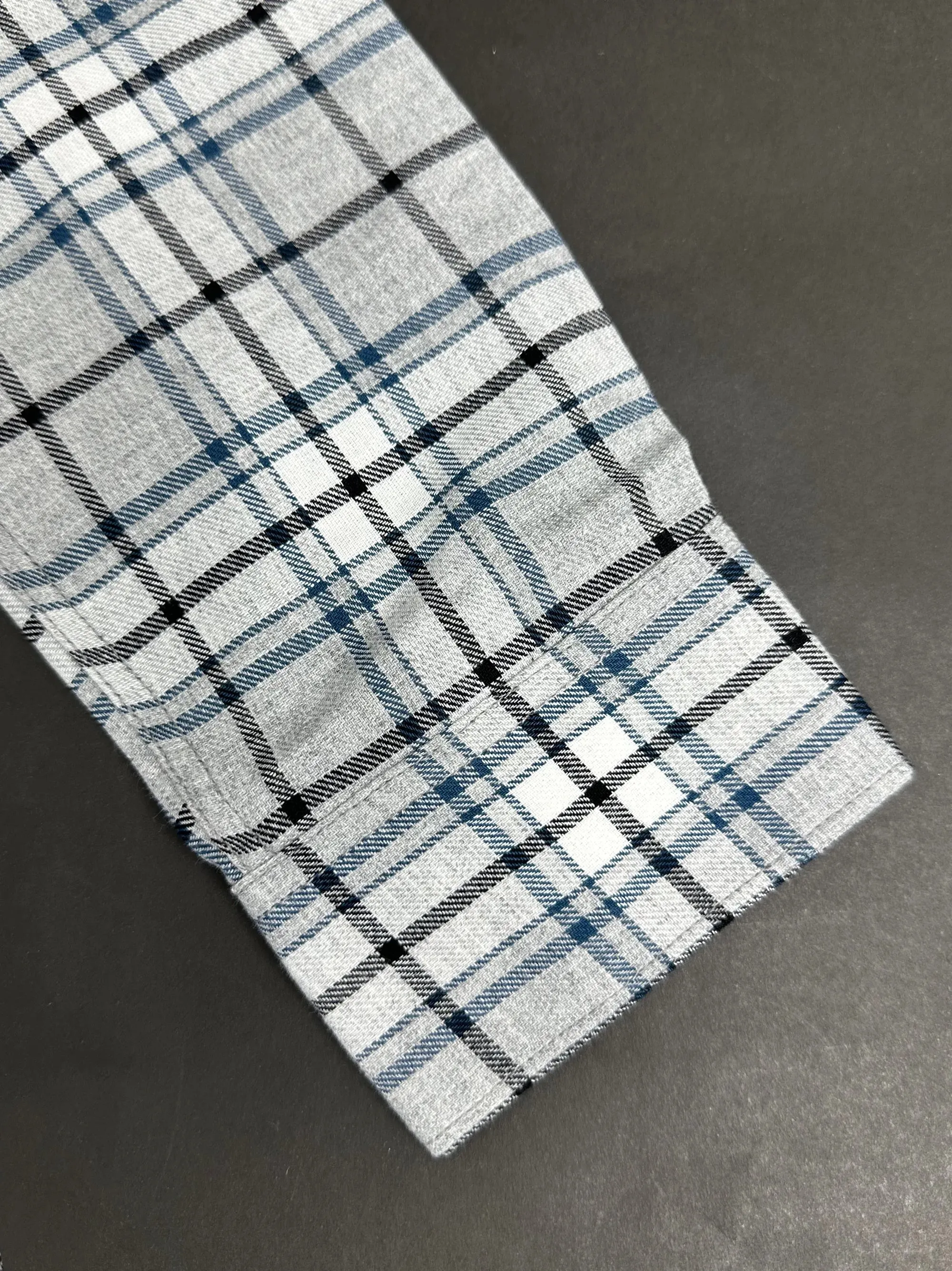 Men's Multicolor White Check Shirt