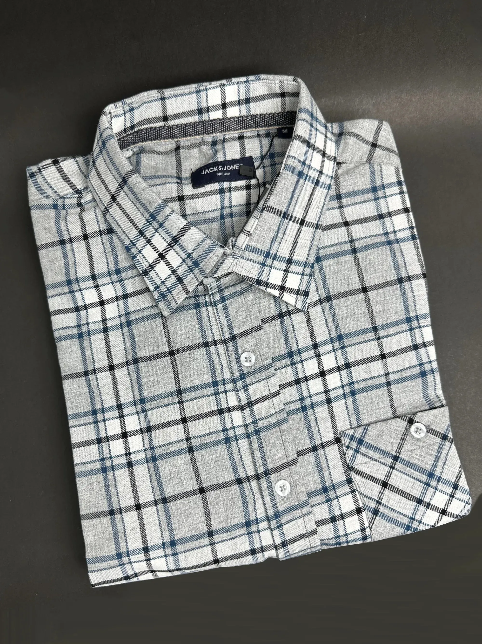 Men's Multicolor White Check Shirt
