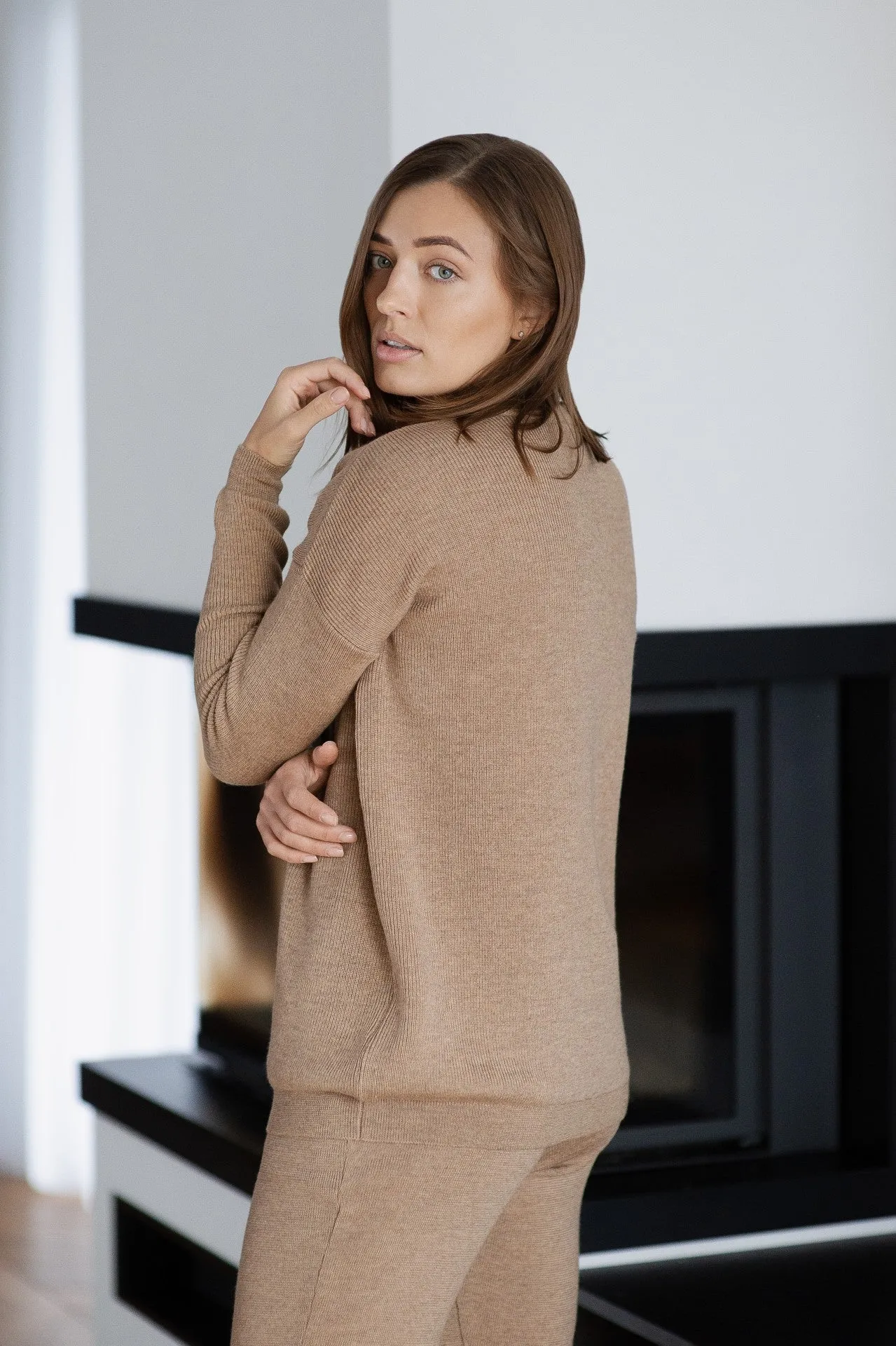 Merino Wool Suit - Caramel