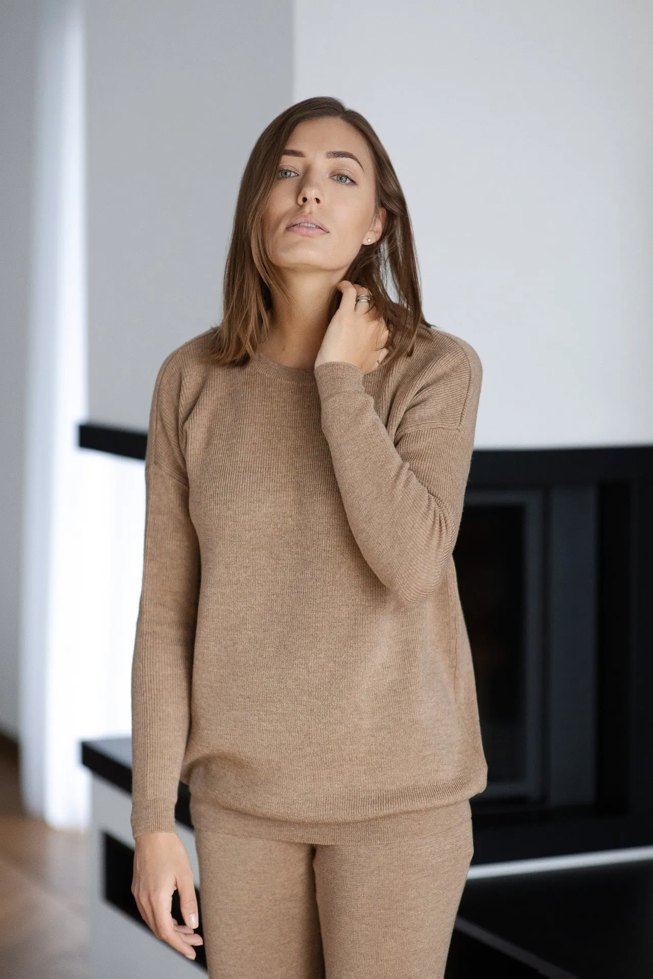 Merino Wool Suit - Caramel