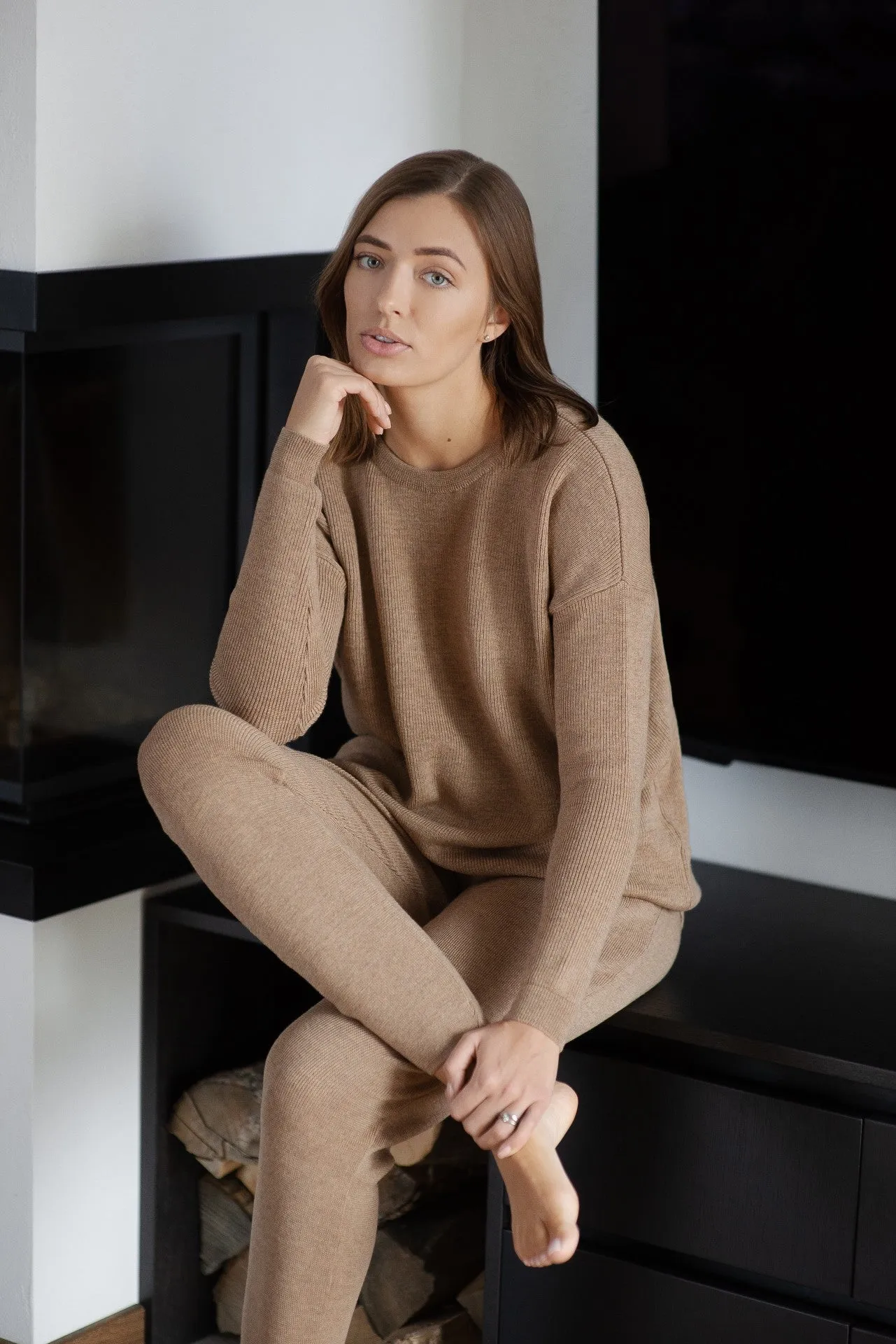 Merino Wool Suit - Caramel
