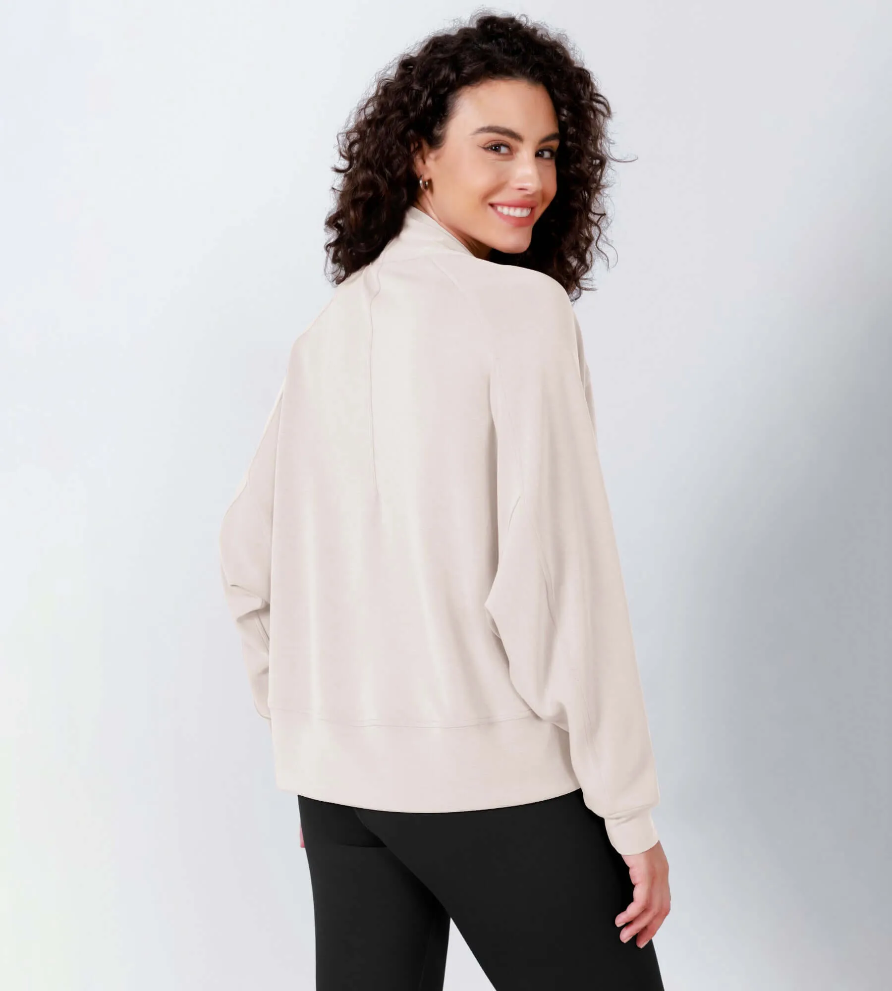 Modal Soft Open Front Long Sleeve Casual Wrap Cardigans