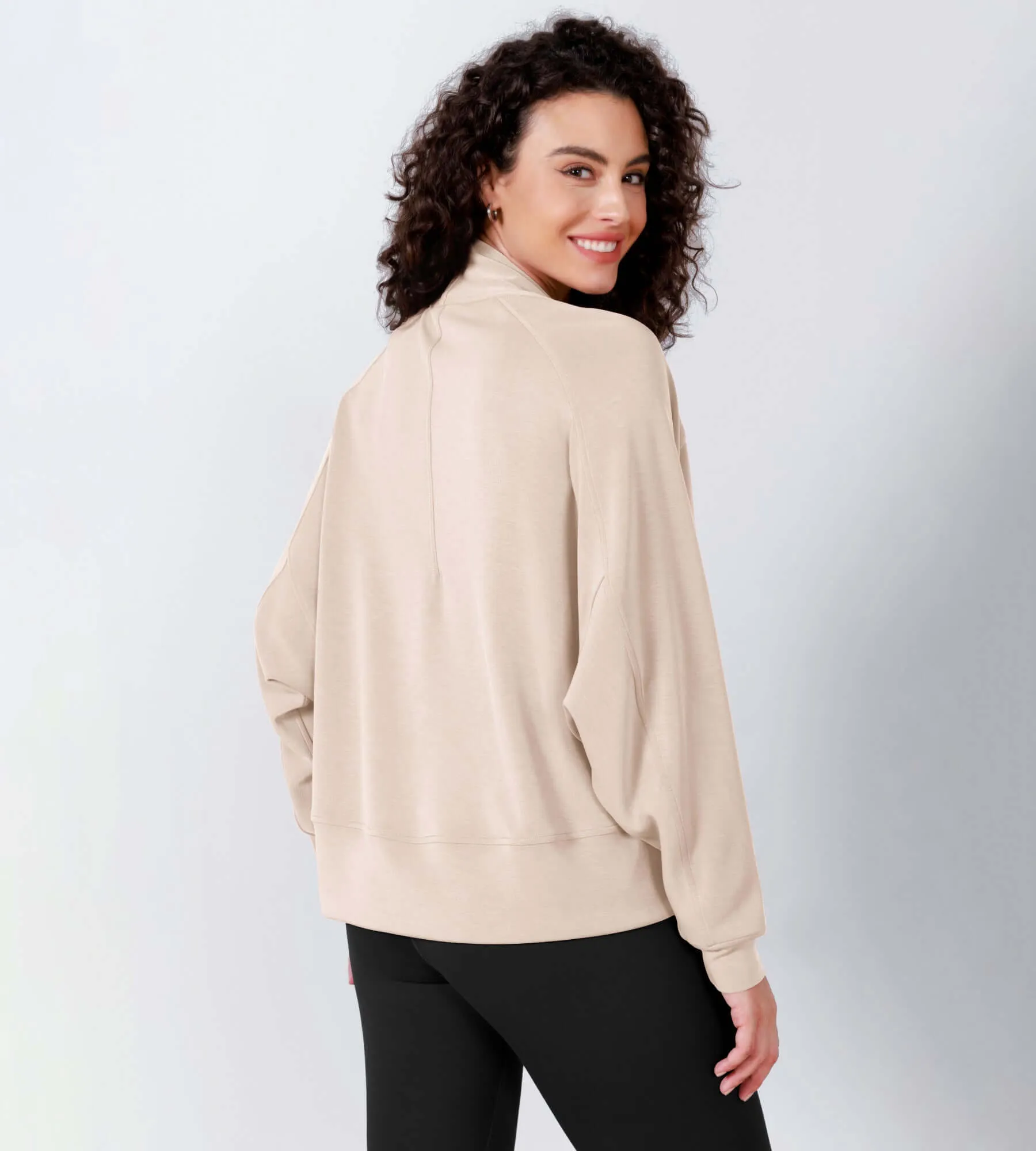 Modal Soft Open Front Long Sleeve Casual Wrap Cardigans