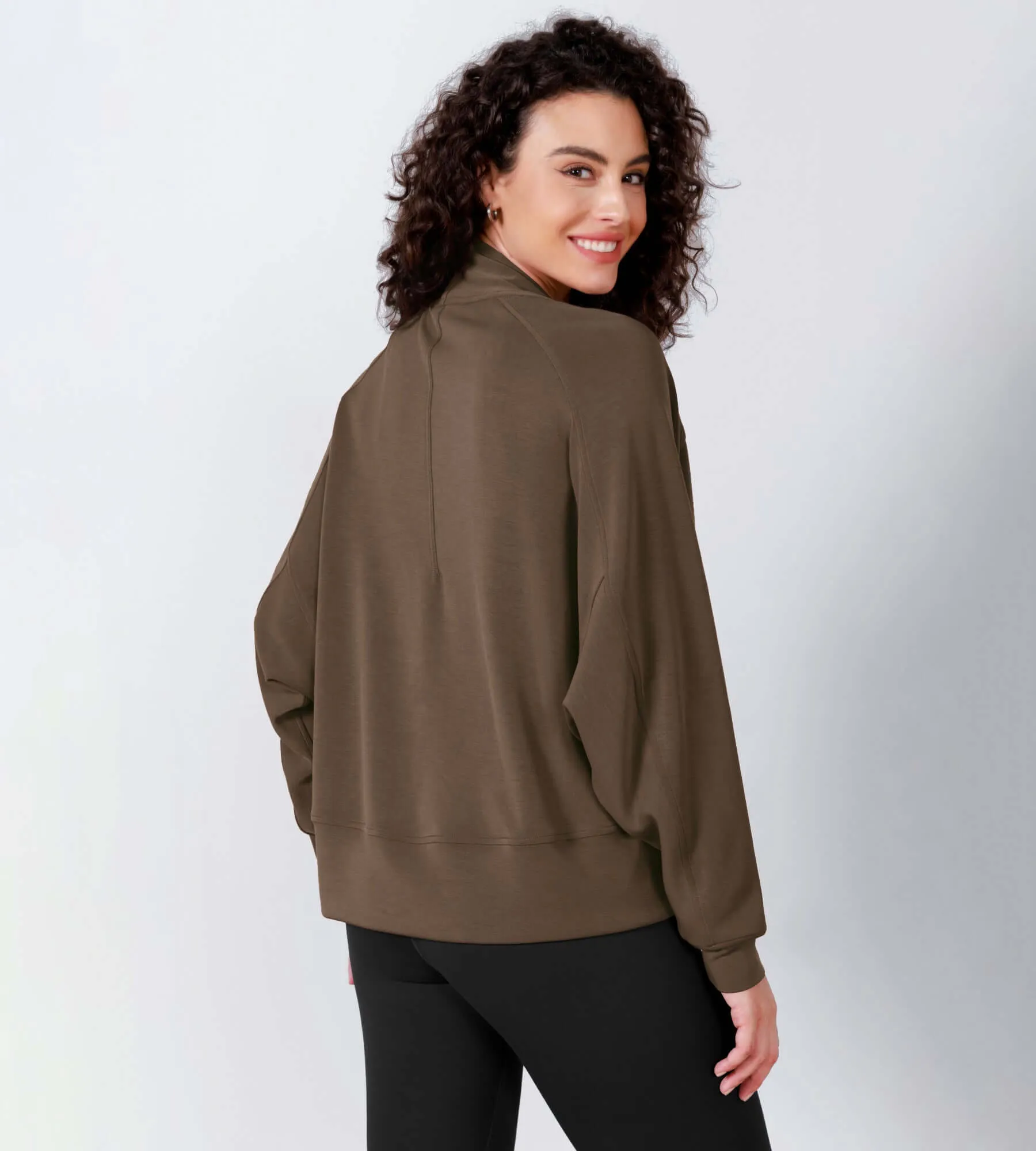 Modal Soft Open Front Long Sleeve Casual Wrap Cardigans