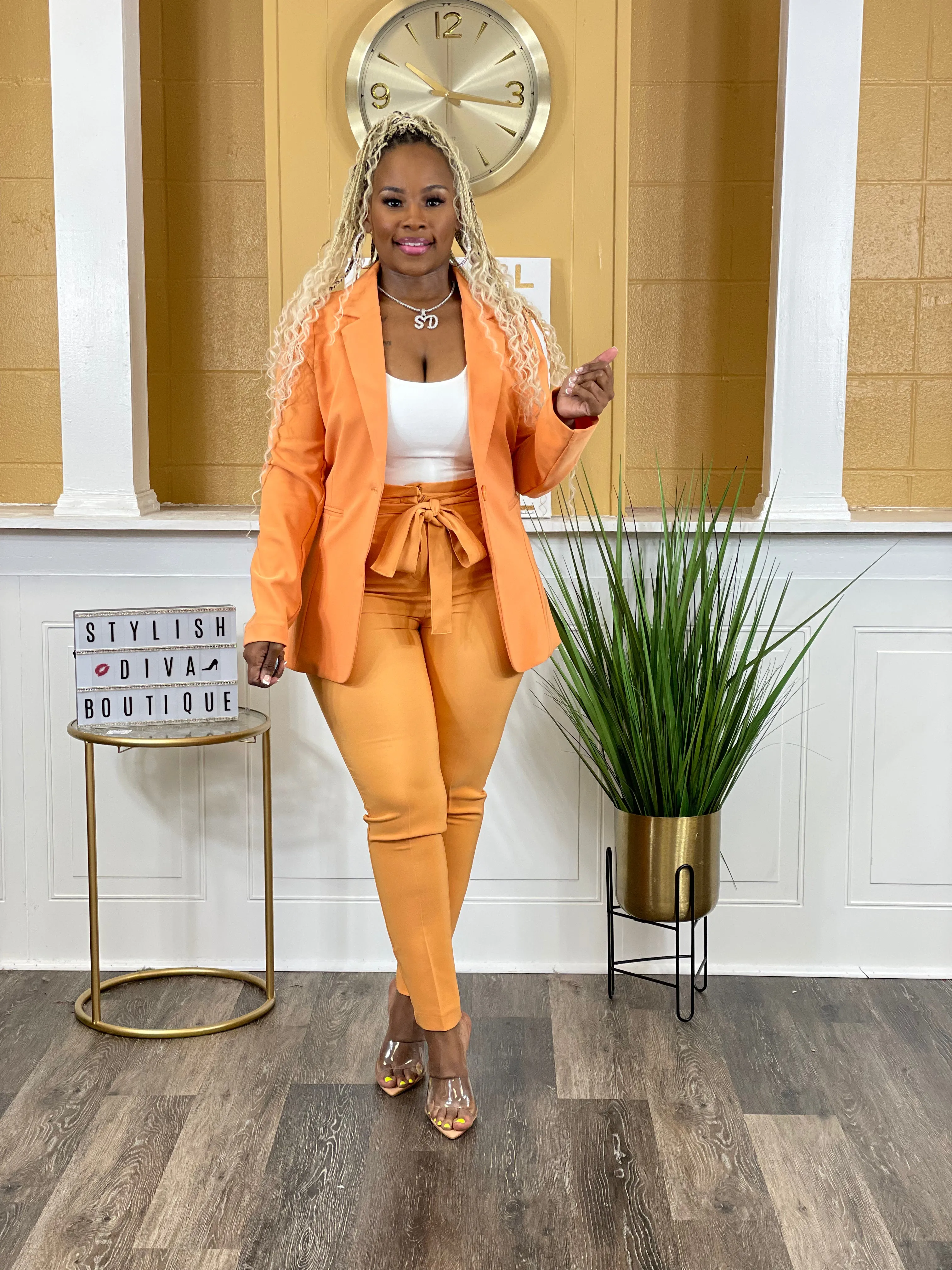 New Luxe Diva Pants (Mango)