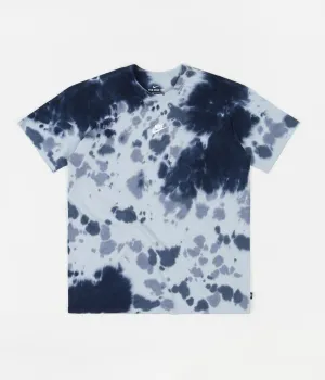 Nike Essential Tie Dye T-Shirt - Thunder Blue / Light Armory Blue