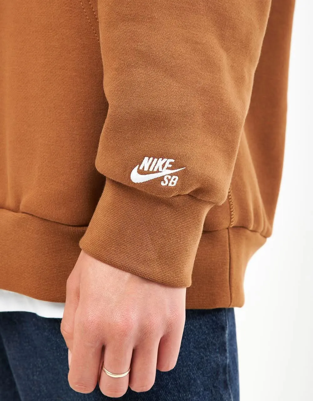 Nike SB Stallion Pullover Hoodie - Light British Tan/White