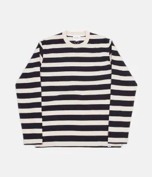 Norse Projects Johannes Rugby Stripe Long Sleeve T-Shirt - Navy