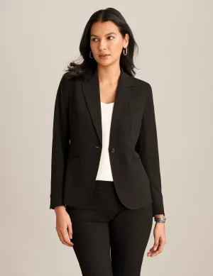 Notch Collar Jacket With Princess Seam - Sale