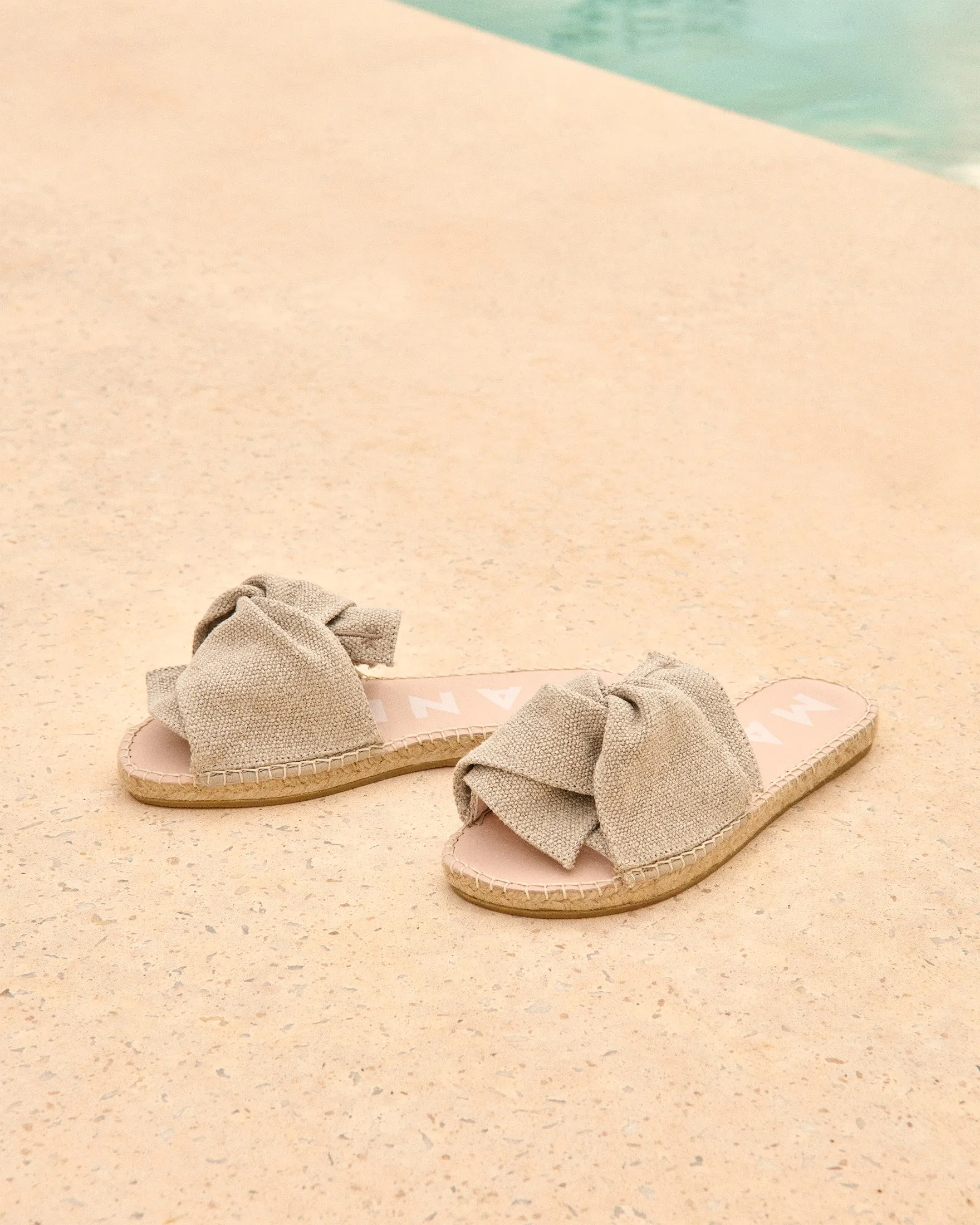 Organic Hemp Sandals With Knot - O71JK - La Havana Natural
