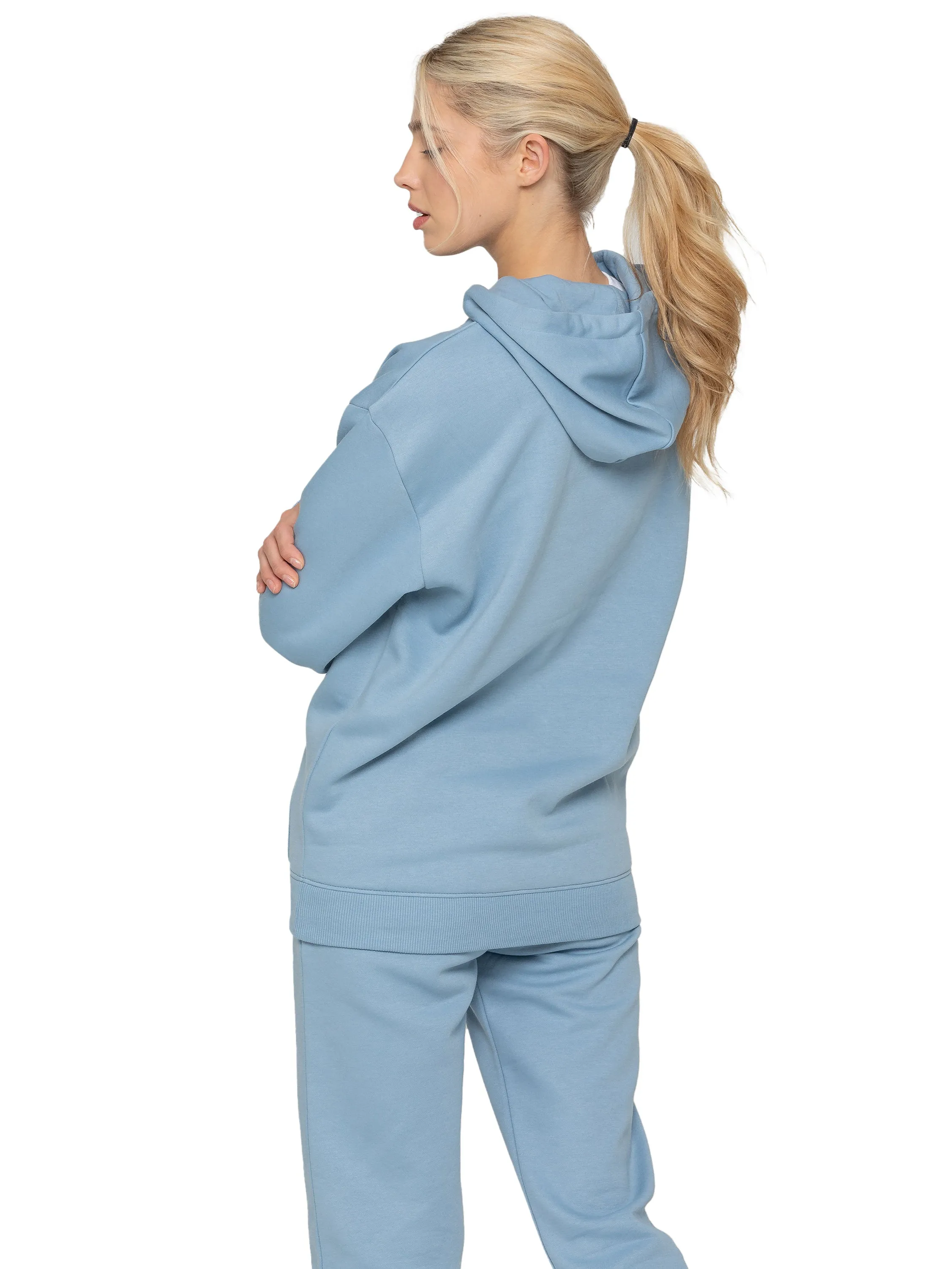 Oversized Essential Hoodie - Blue