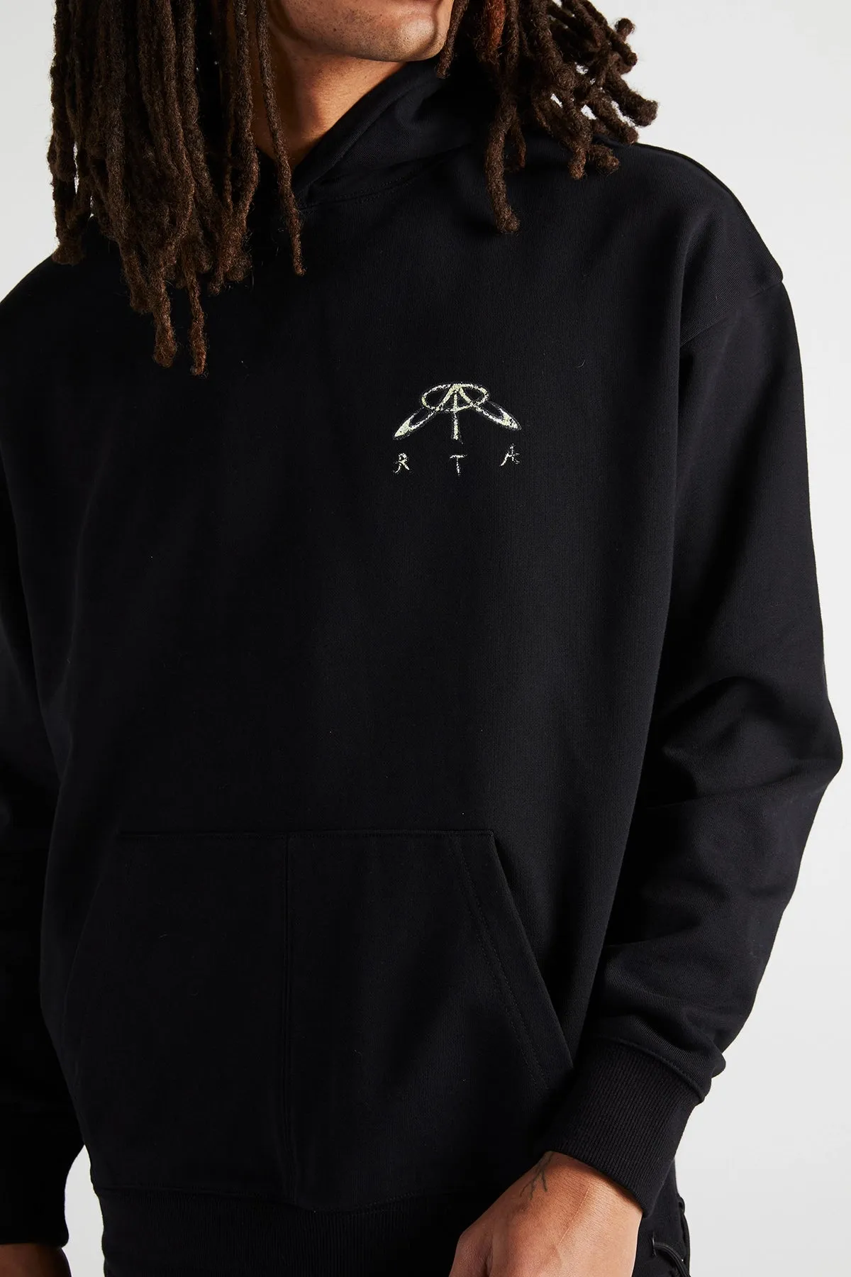 OVERSIZED HOODIE | BLACK TRIPPING FOREVER