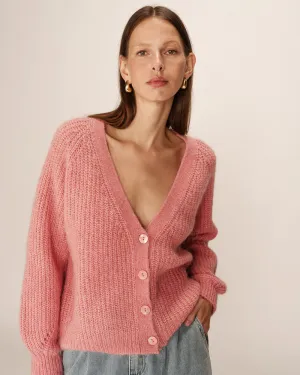 Panettone Knit Cardigan Rose