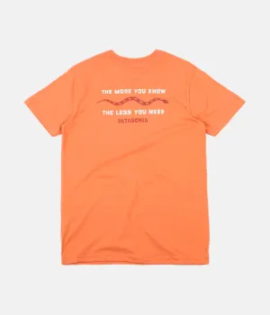 Patagonia The Less You Need Organic T-Shirt - Sunset Orange