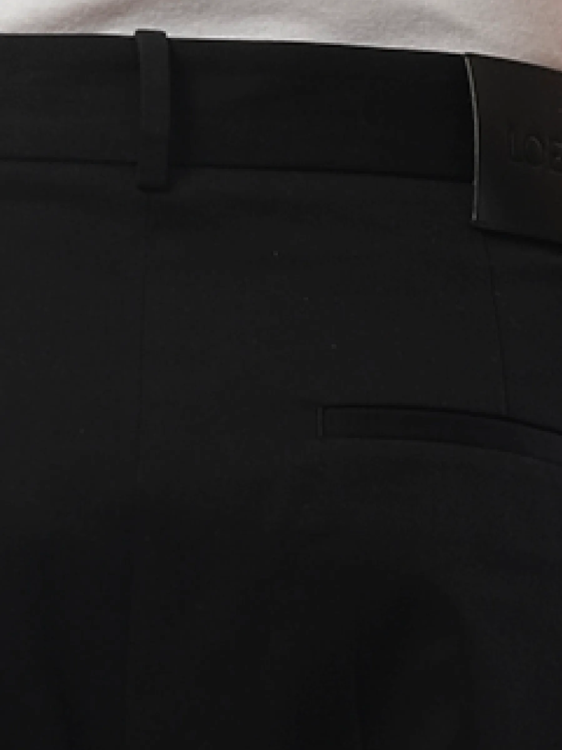 Pleated Trouser in Black
