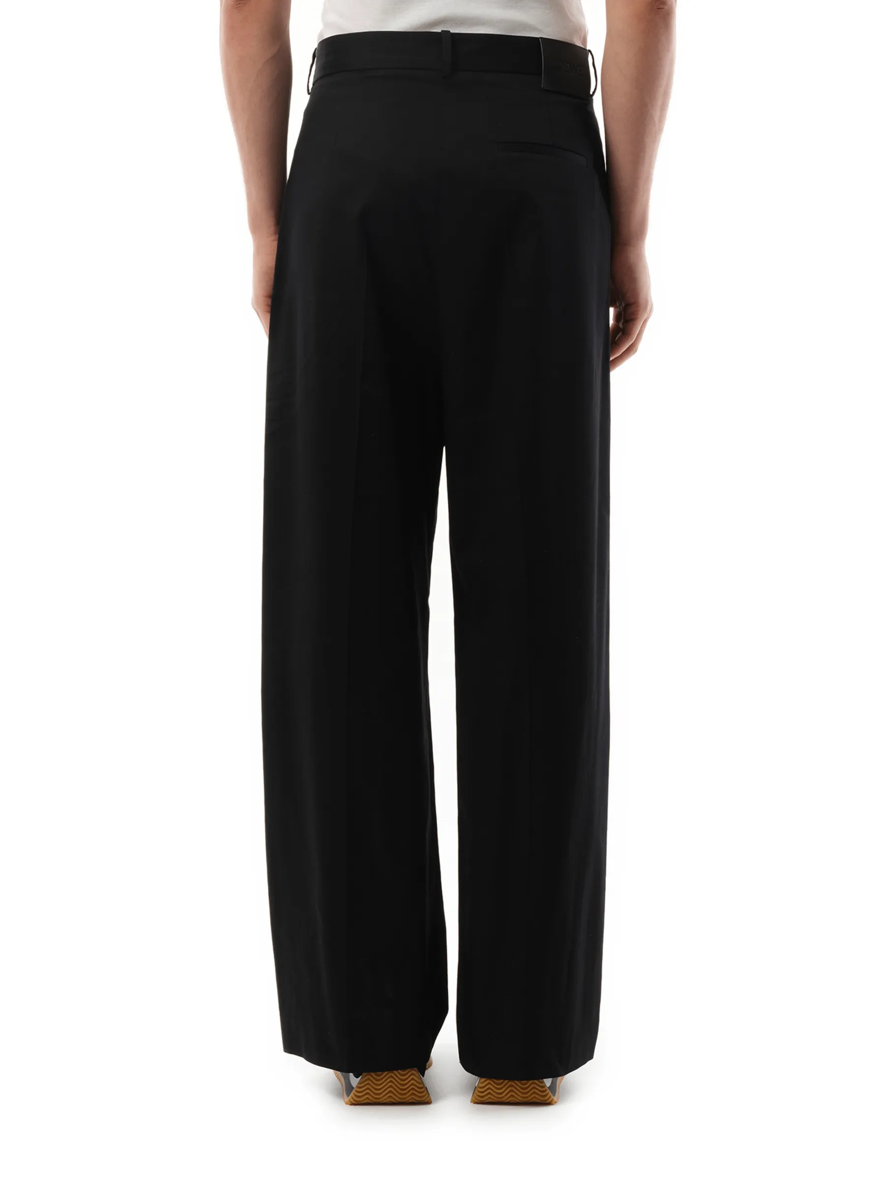 Pleated Trouser in Black