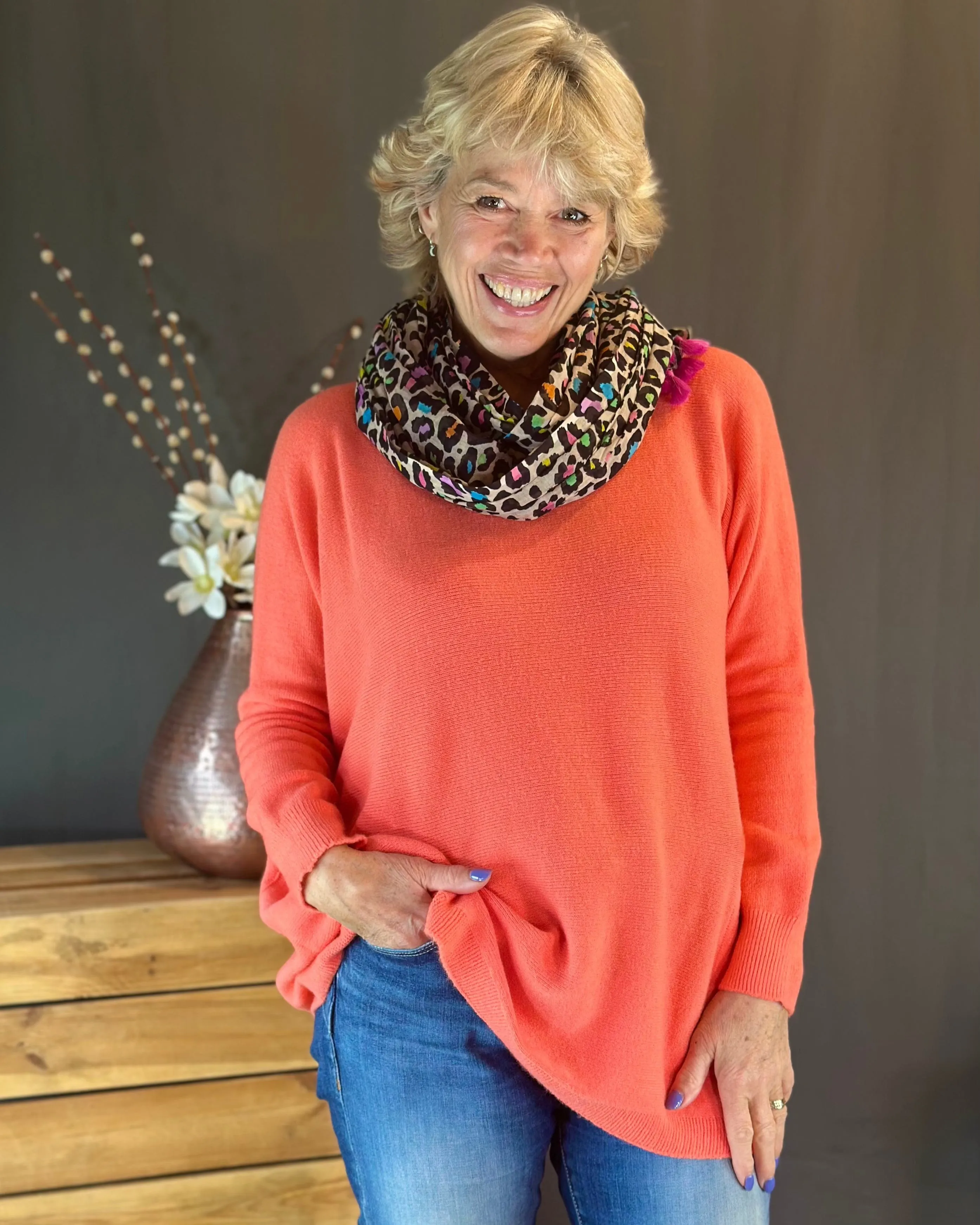 Pocket Jumper - Coral
