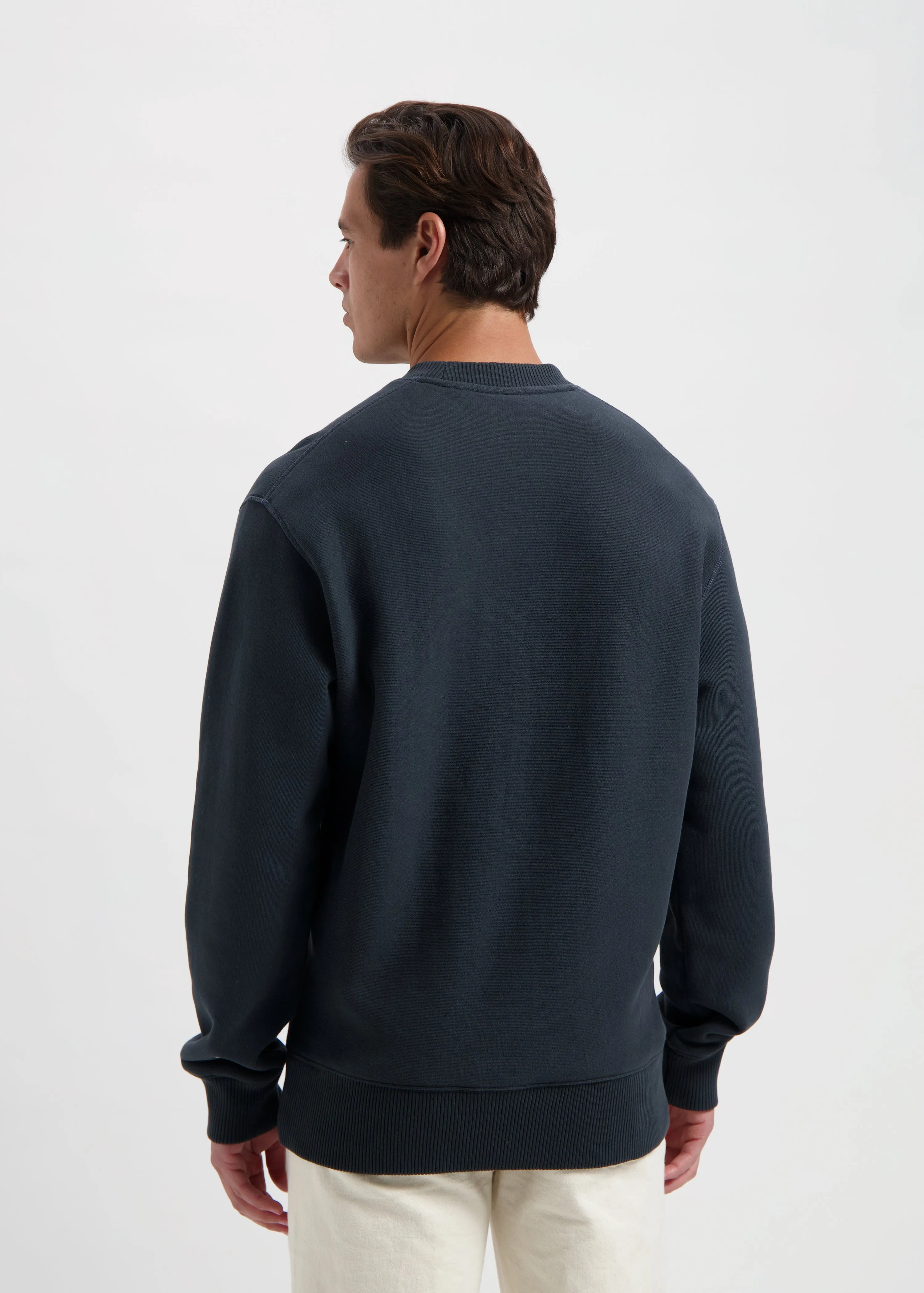 Premium College Crewneck - Navy Blue