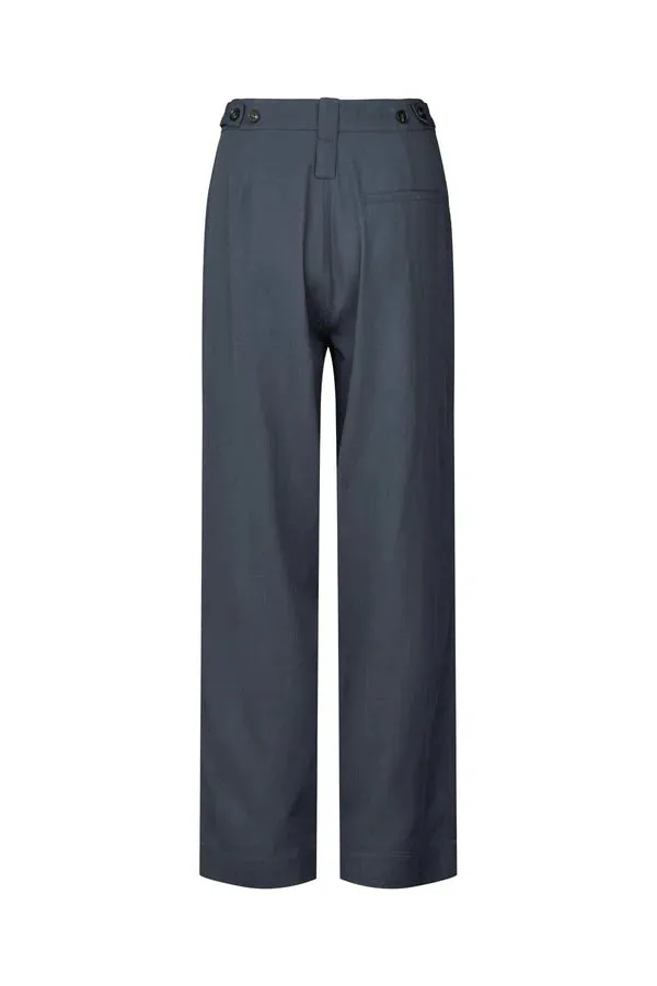 Rabens Saloner | Carly Aviator Pant - Dusty Navy