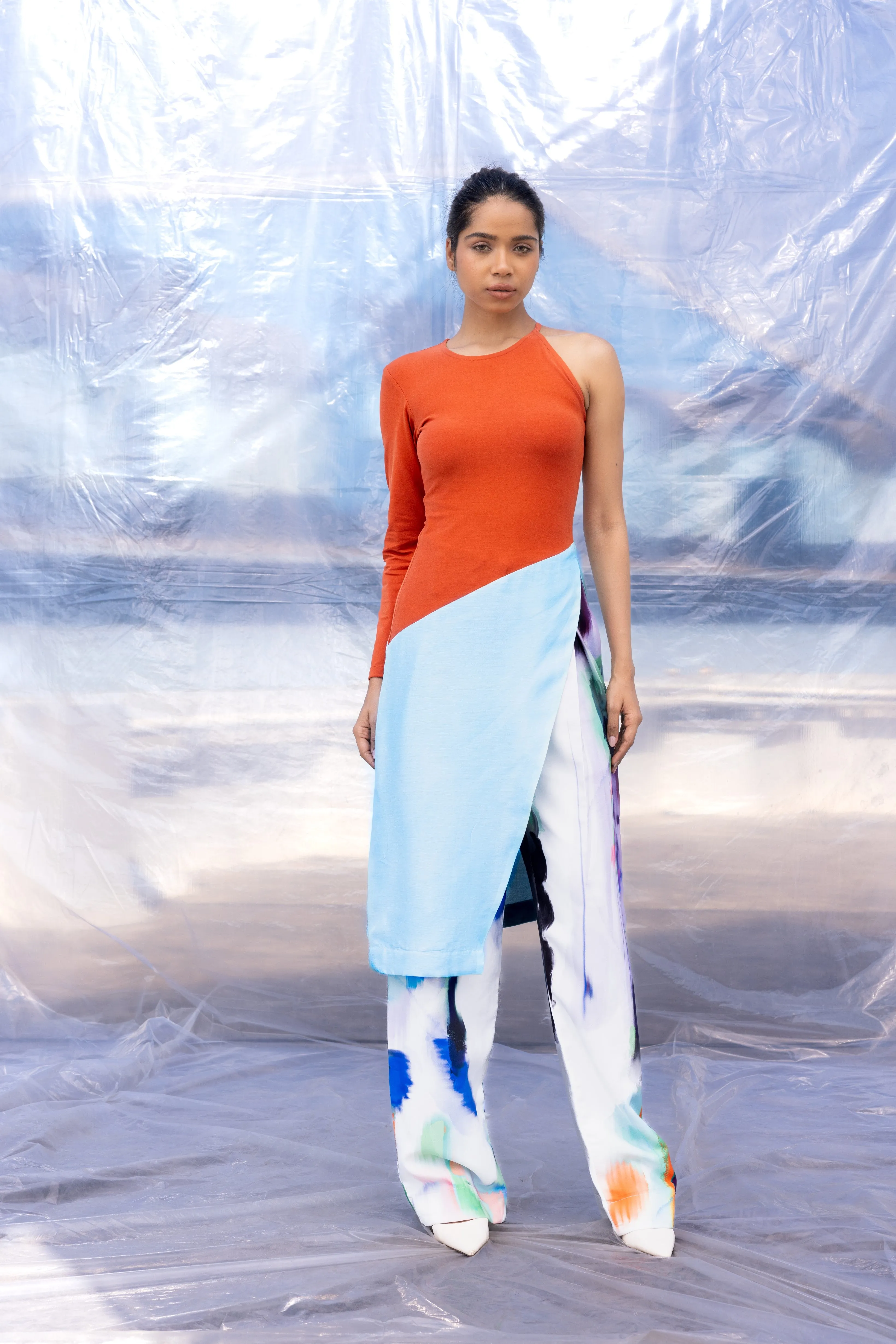 Rain Pleated Wide Pants