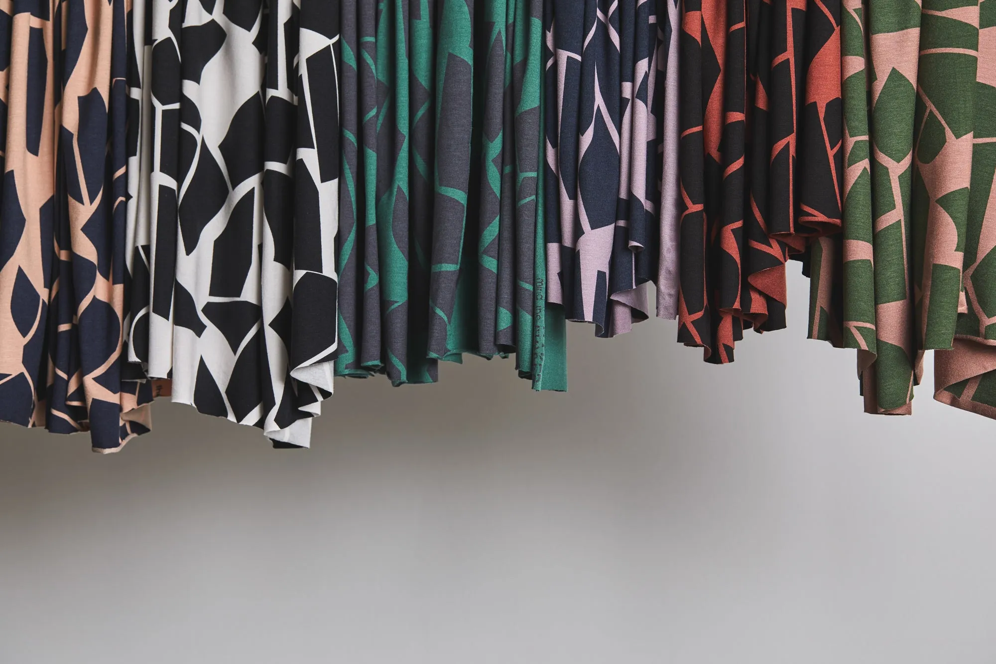 REMNANT 0.38 Metre - Mind The MAKER - Odd Puzzle Chalky Green ECOVERO™ Saja Viscose Jersey