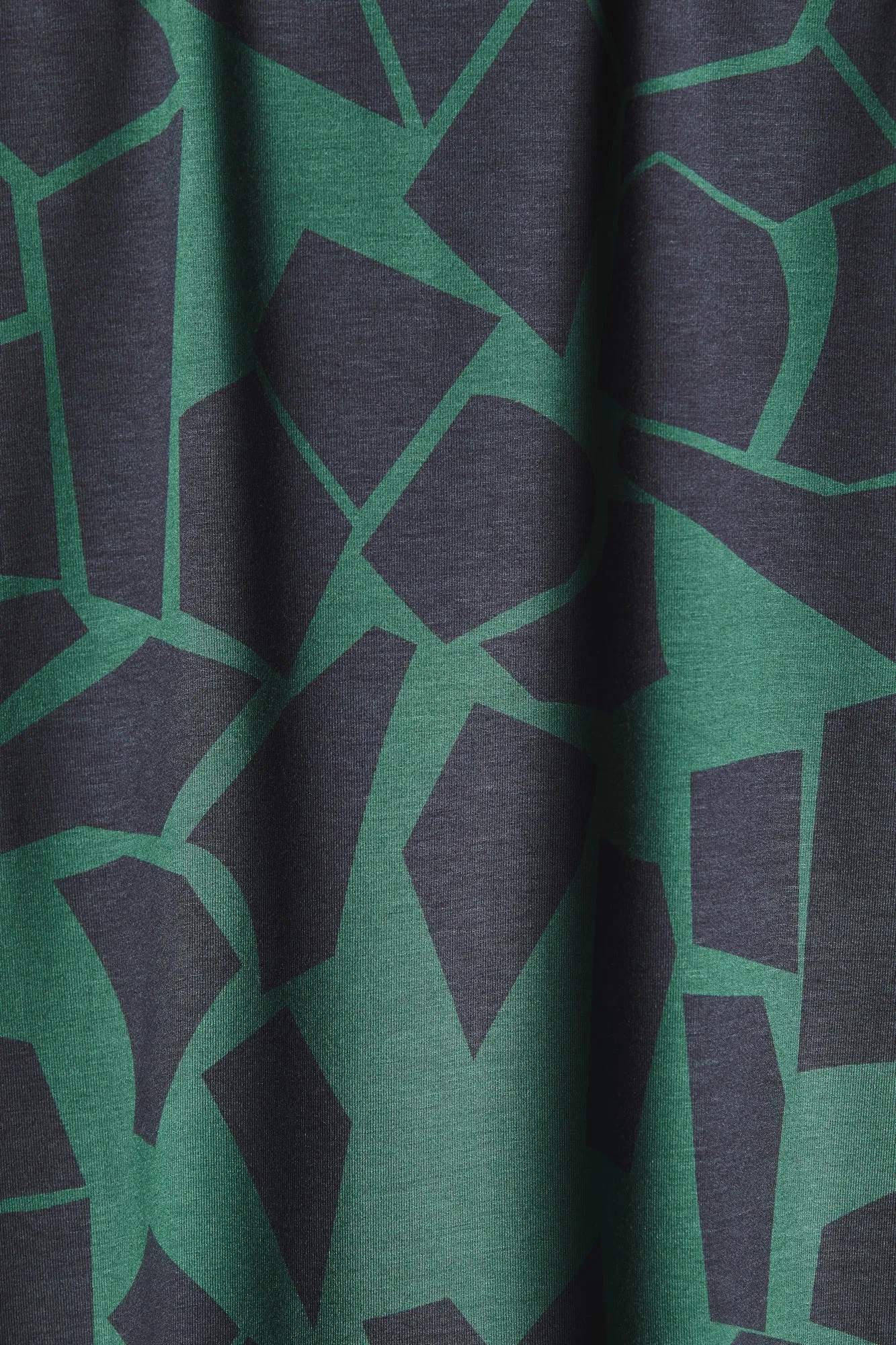 REMNANT 0.38 Metre - Mind The MAKER - Odd Puzzle Chalky Green ECOVERO™ Saja Viscose Jersey