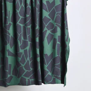 REMNANT 0.38 Metre - Mind The MAKER - Odd Puzzle Chalky Green ECOVERO™ Saja Viscose Jersey